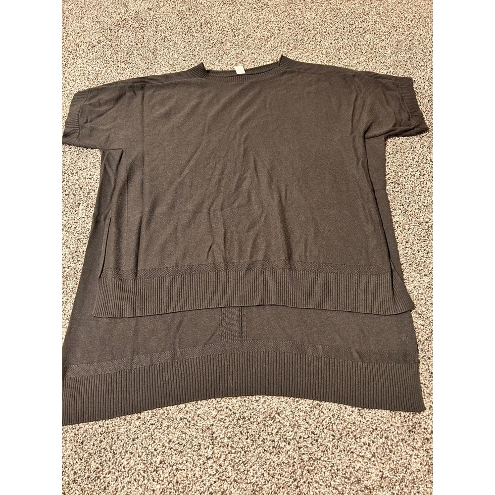 A29 Lululemon OS gray Knit Sweater Tunic Top Relaxed Fit